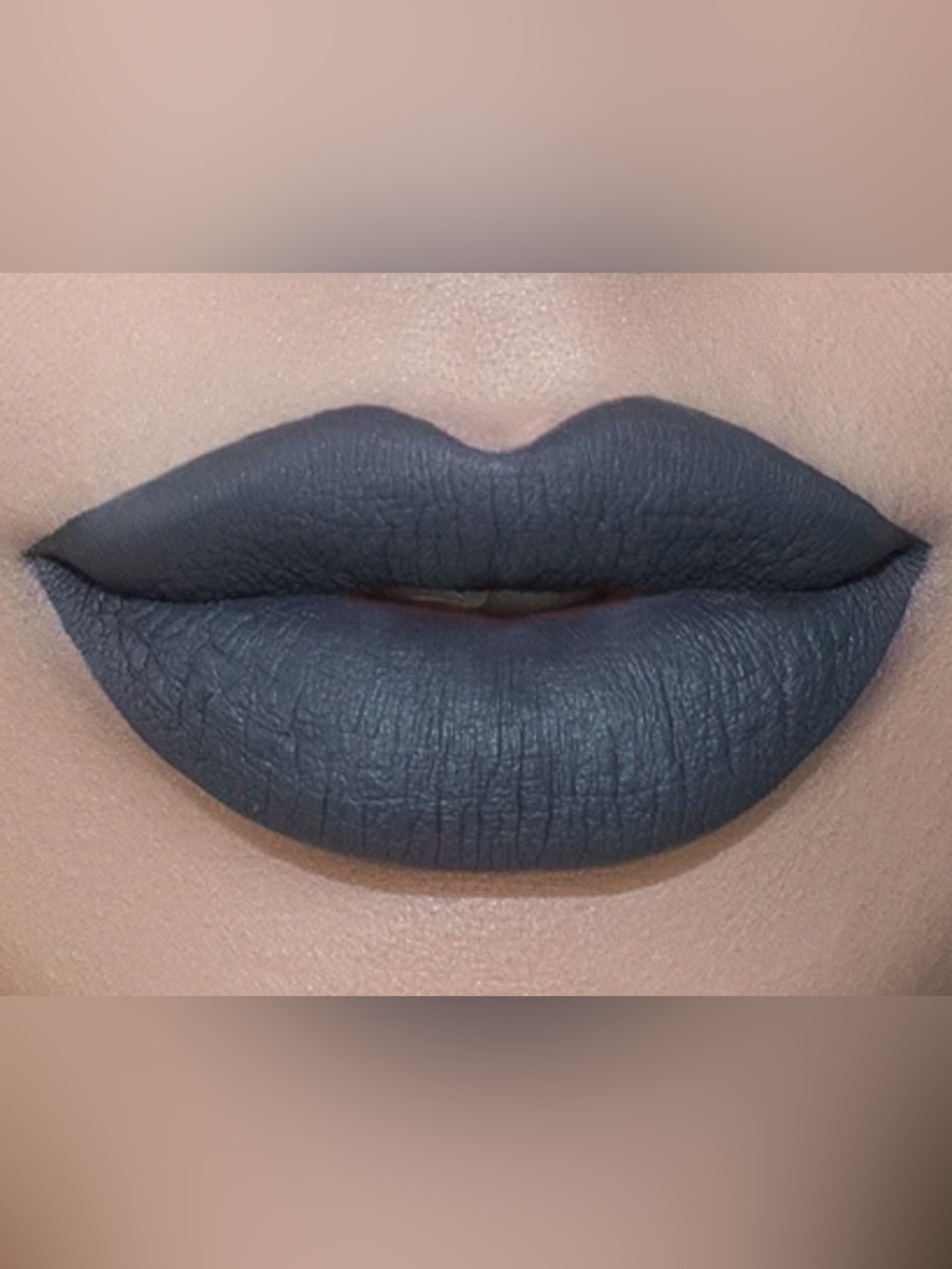 Matte Slate Lipstick - Deep Gray Matte Finish fierce effects - manatee